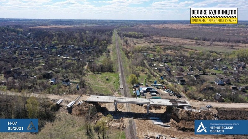 На об’їзній Прилук зводять новий міст європейського рівня за програмою «Велике будівництво» Зеленського