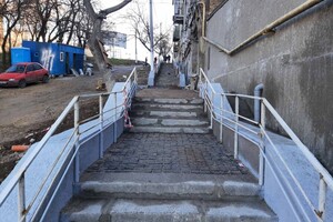 В Одессе отремонтировали еще одну лестницу на Молдаванке