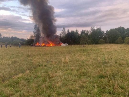 ППО росії збила літак пригожина, загинуло семеро людей,&nbsp;&mdash; росЗМІ (відео)