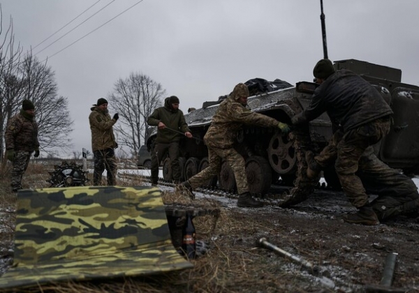 Карта боевых действий в Украине 12 декабря