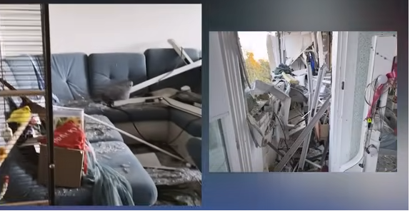 Тополя показала зруйновану ракетою квартиру і розповіла про страшну ніч